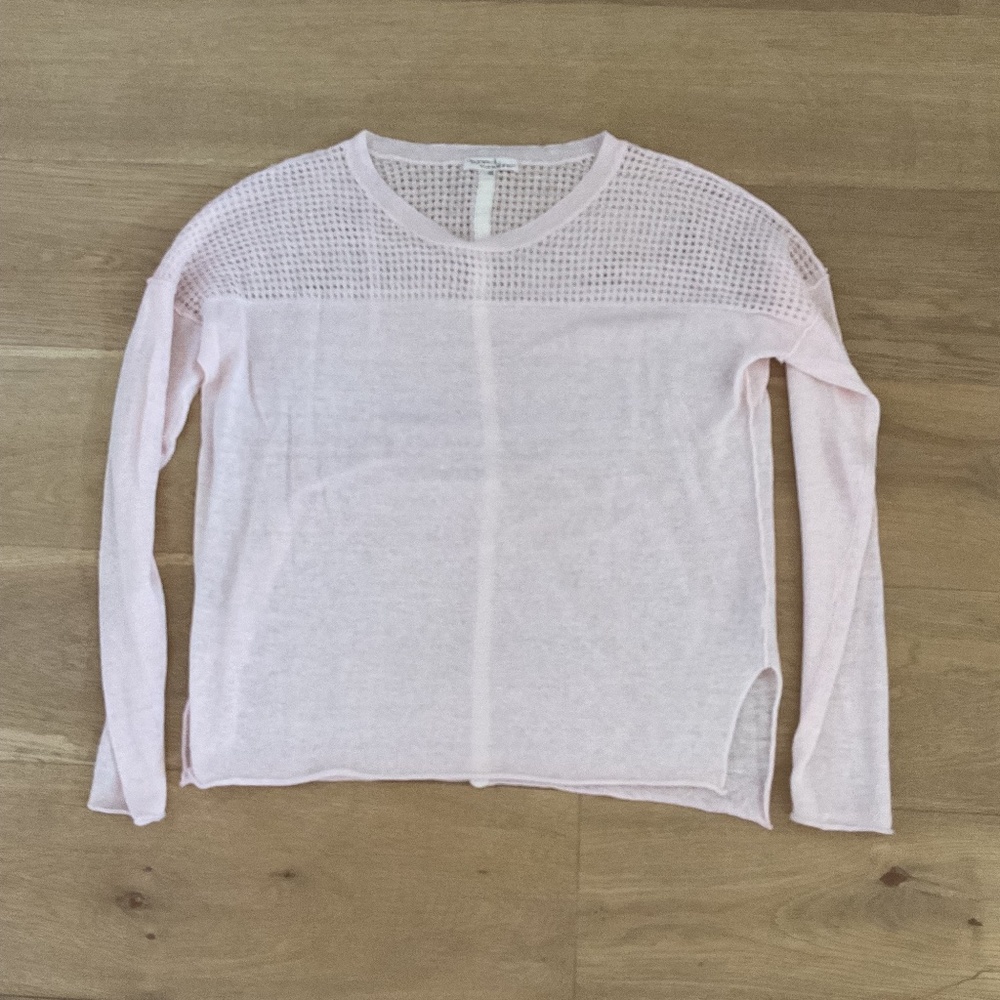 Moon & Meadow Pink Linen Sweater